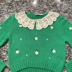 Zara sweater! Such a cute traditional sweater for Spring! Worn once only!!